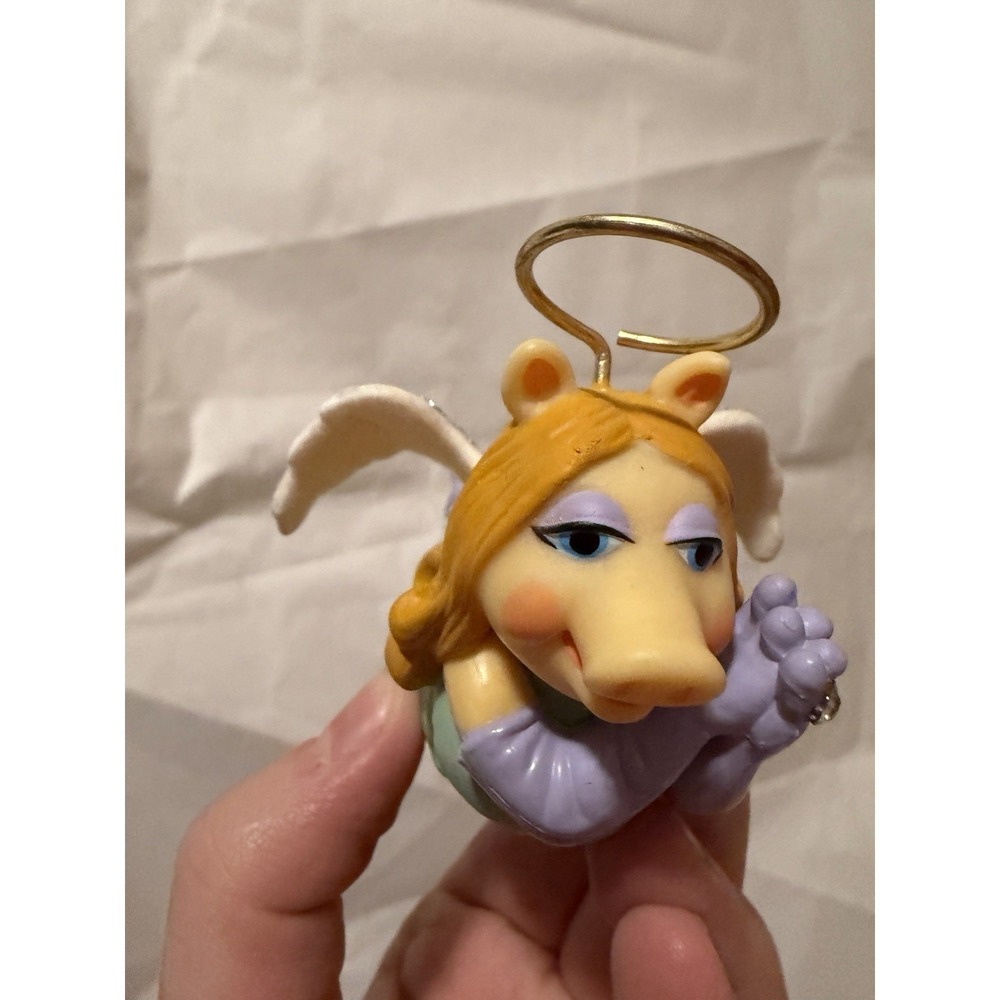 Vintage Hallmark Miss Piggy Angel Christmas Ornament - Picture 2 of 5